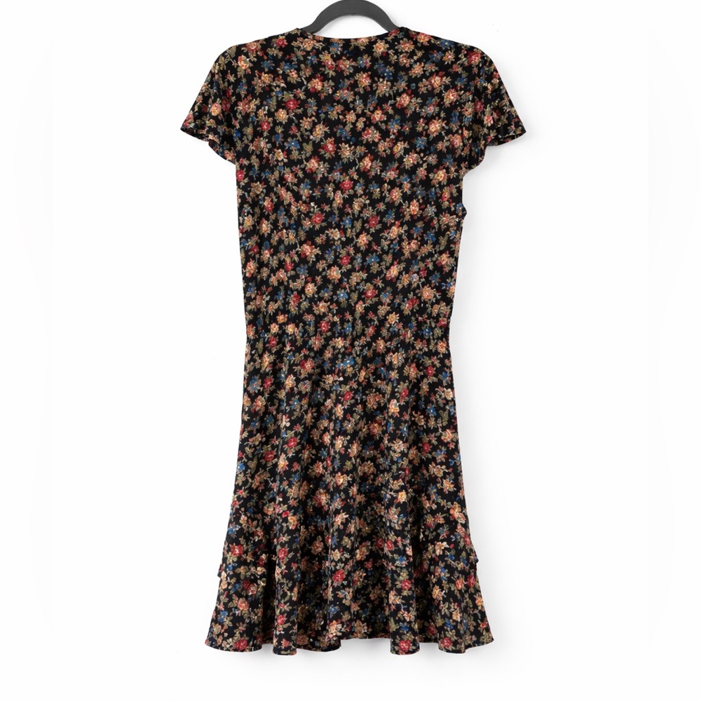 BEAUTIFUL!!  Lauren Ralph Lauren Black Label Jairell Short Sleeve Tiered Dress - Picture 3 of 7